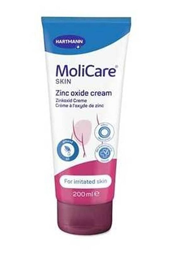 200 ml Molicare Çinko Oksitli Bariyer Krem Cilt Bakım ve Onarım