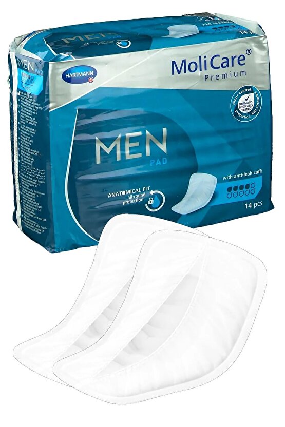 HARTMANN MOLİCARE PREMİUM MEN PAD 4 DAMLA ERKEK MESANE PEDİ 14 LÜ*6 PAKET