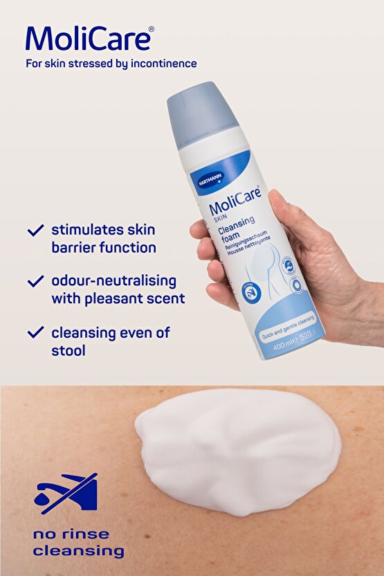 N Molicare Skin Cleansing Foam - Temizleme Köpüğü 400ml