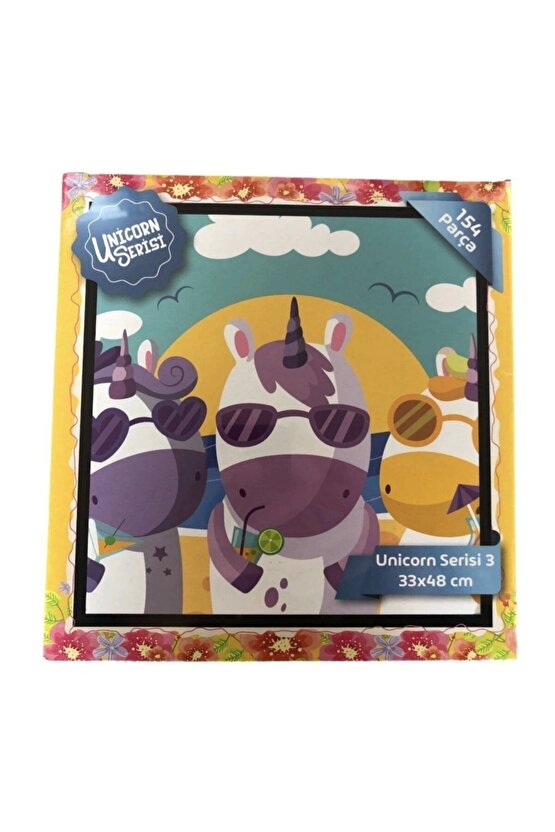 Unicorn Serisi 154 Parça Puzzle Seri 3