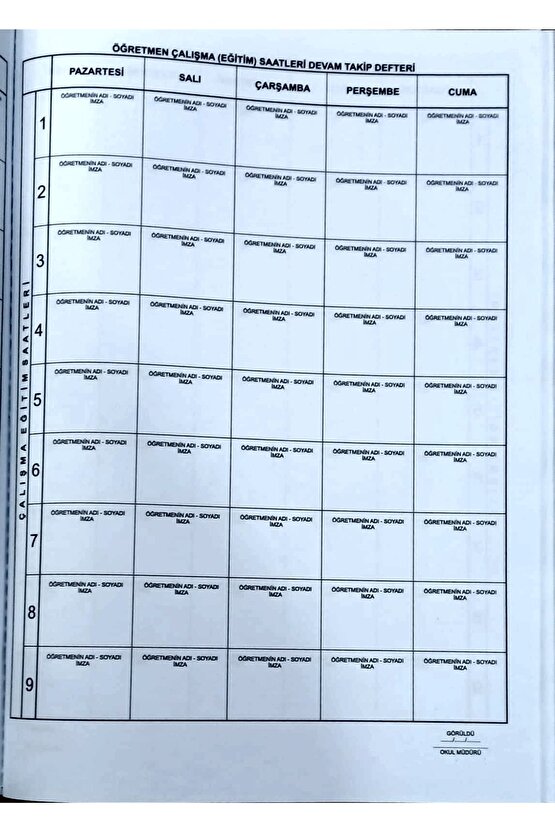 Anasınıfı Sınıf Defteri 25x35 Plastik Kapaklı (509) Karma Renkler