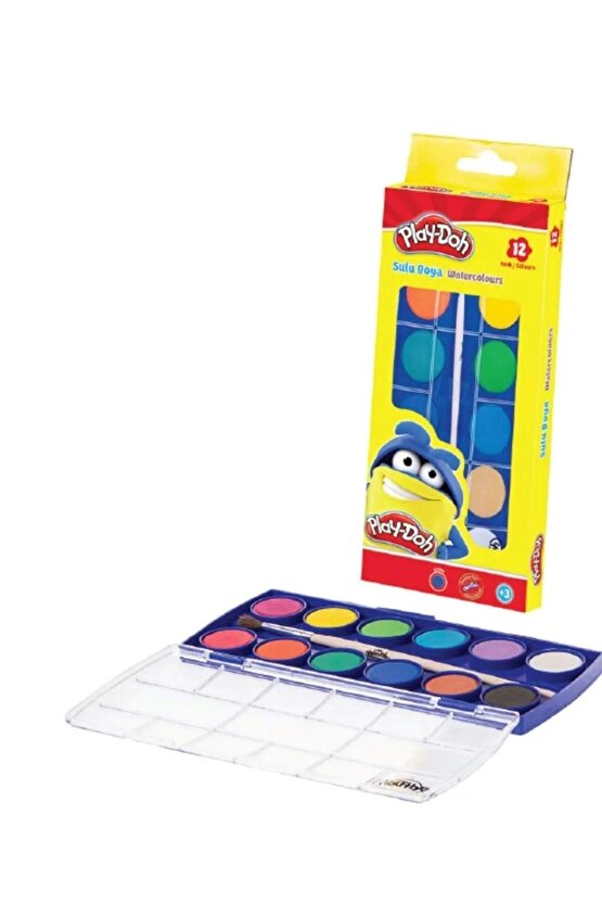 Play-doh 12 Renk Sulu Boya Küçük Boy Su002