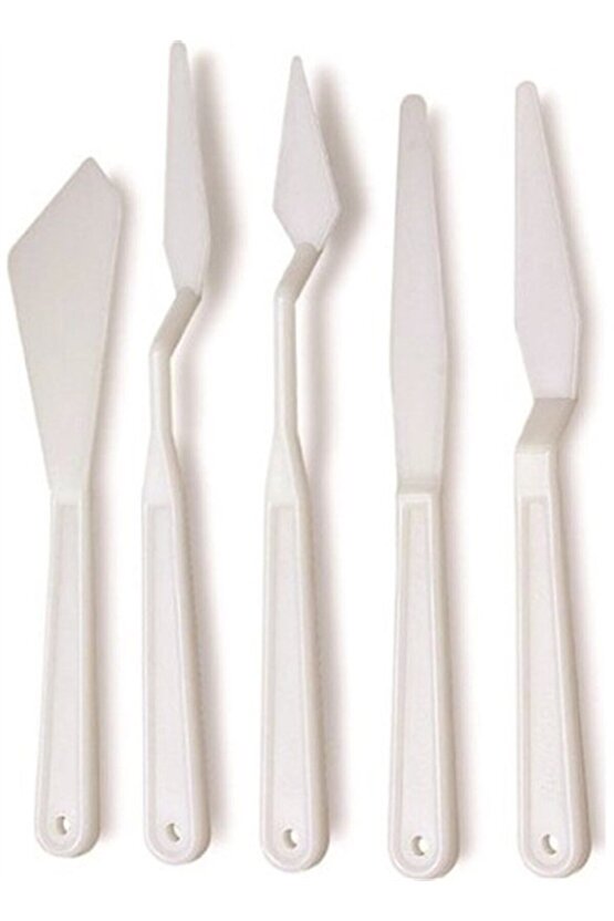 5 Li Plastik Spatula Set (modelaj Set- Spatül Set)