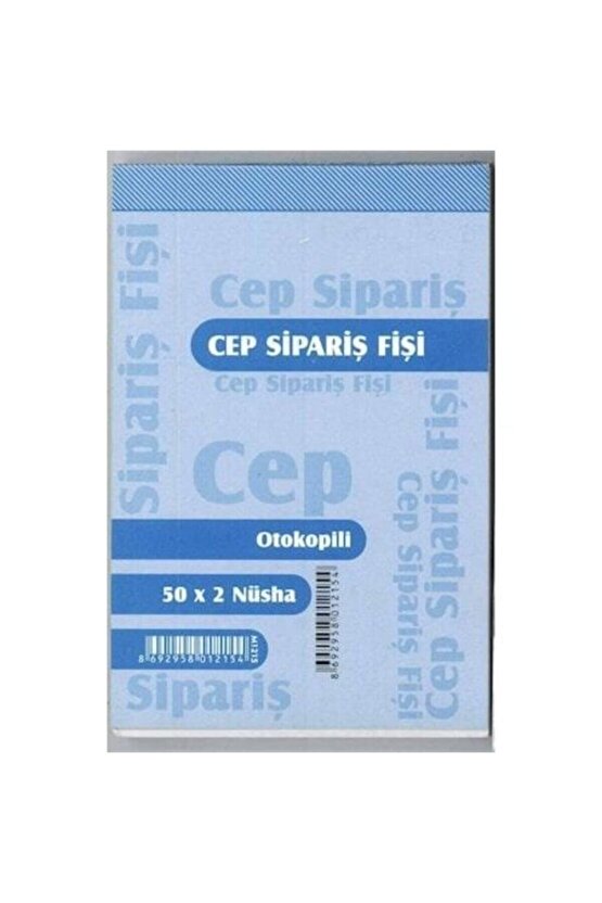 CEP SİPARİŞ FİŞİ OTOKOPİLİ  50 X 2 NUSHA 6 ADET