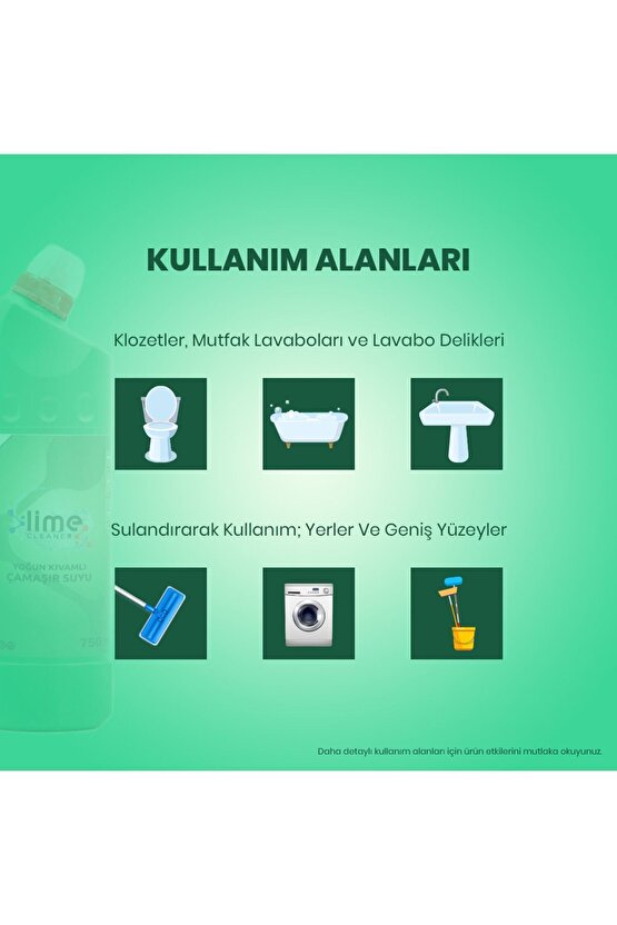 Yoğun Kıvamlı Çamaşır Suyu Çam Ferahlığı 750 ml X 5 Adet 1 Adet Temizlik Bezi Hediye