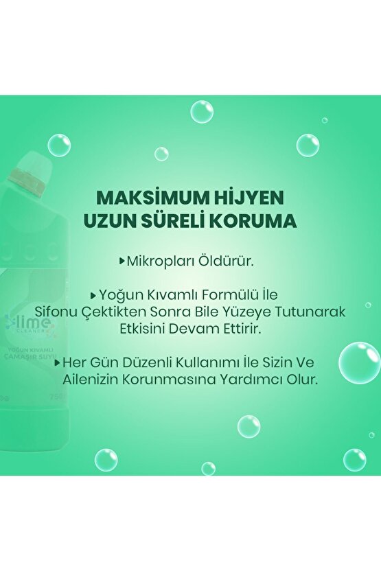 Yoğun Kıvamlı Çamaşır Suyu Çam Ferahlığı 750 ml X 5 Adet 1 Adet Temizlik Bezi Hediye