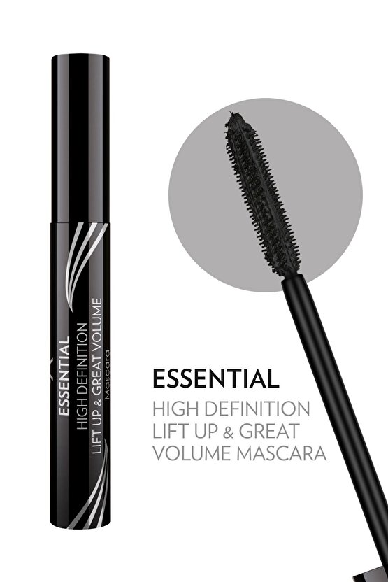 Essential High Definition & Lift Up&great Volume Mascara Black - Hacim Veren Maskara - 8691190070601