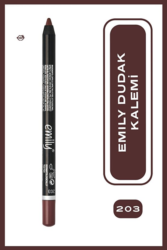 Emily Long Lasting Lip Pencil No: 203 - Dudak Kalemi - 8691190522032