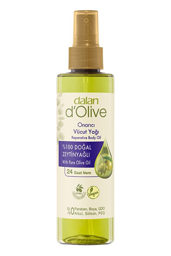 Dolive %100 Zeytinyağlı Onarıcı Vücut Yağı 200 ml