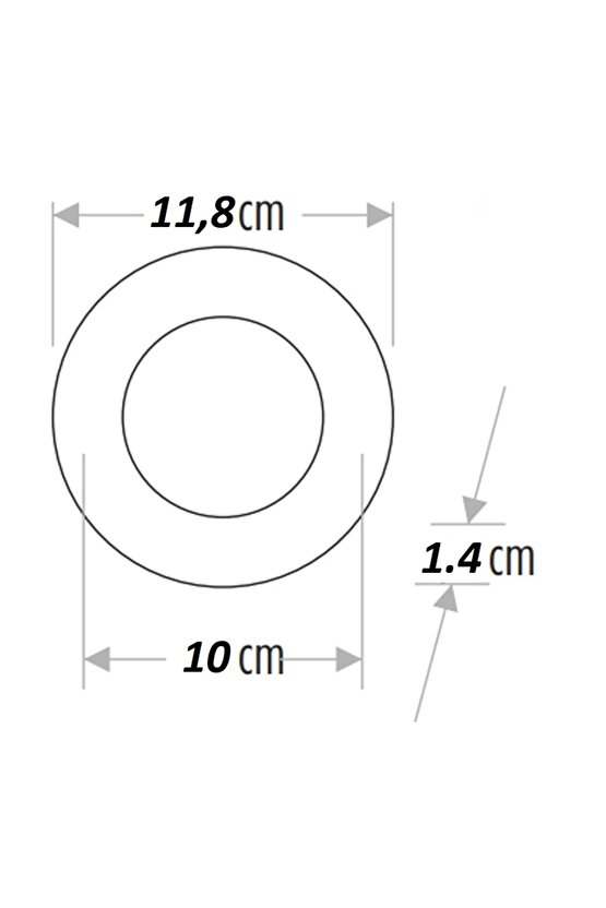 6w Slim Kasa Led Spot Beyaz Işık