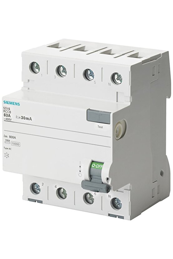 Akım Rölesi 5sv4342-0 25a 30ma 400v (3 FAZ NÖTR)