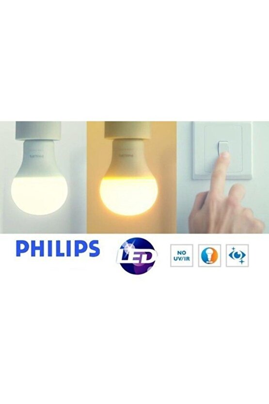 Phılıps 9,5w - 60w Scene Switch - Led Ampul E27 Duy - Tek Ampul 2 Renk (2700k-4000k)