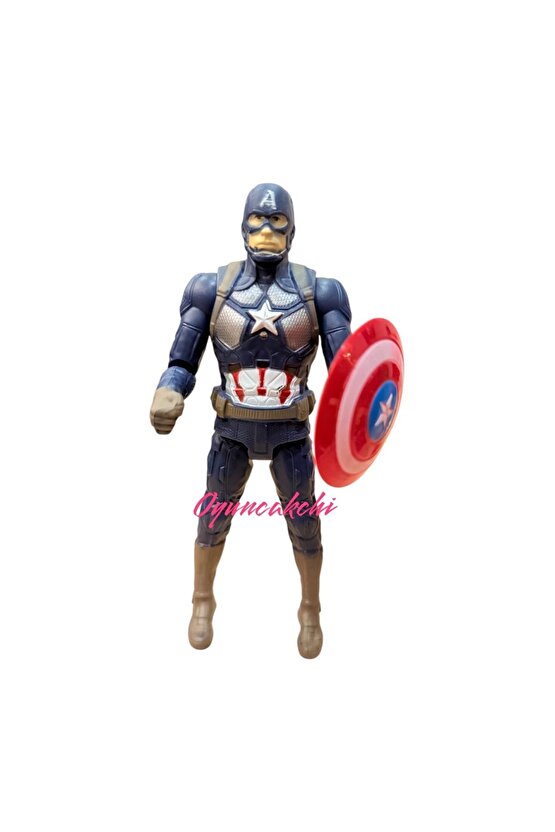 Spiderman,İronman,Batman,Yeşil Hulk,Kaptan Amerika 5li Avengers 19 Cm Işıklı