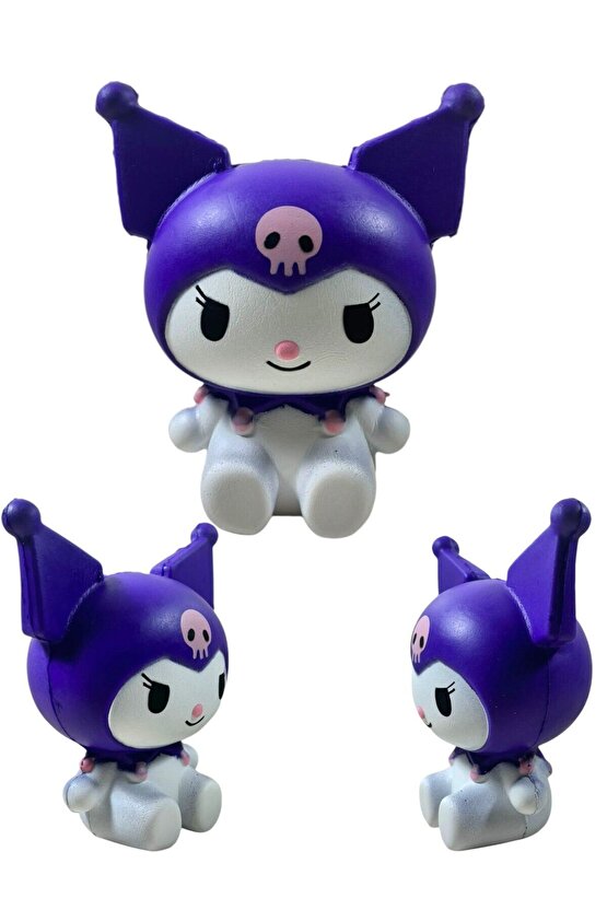 Büyük Boy Sık Bırak 12cm Kuromi Sukuşi Mor Kuromi Sukuşi Kromi Squishy