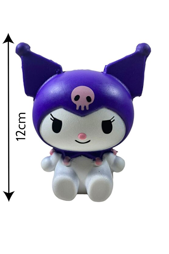 Büyük Boy Sık Bırak 12cm Kuromi Sukuşi Mor Kuromi Sukuşi Kromi Squishy