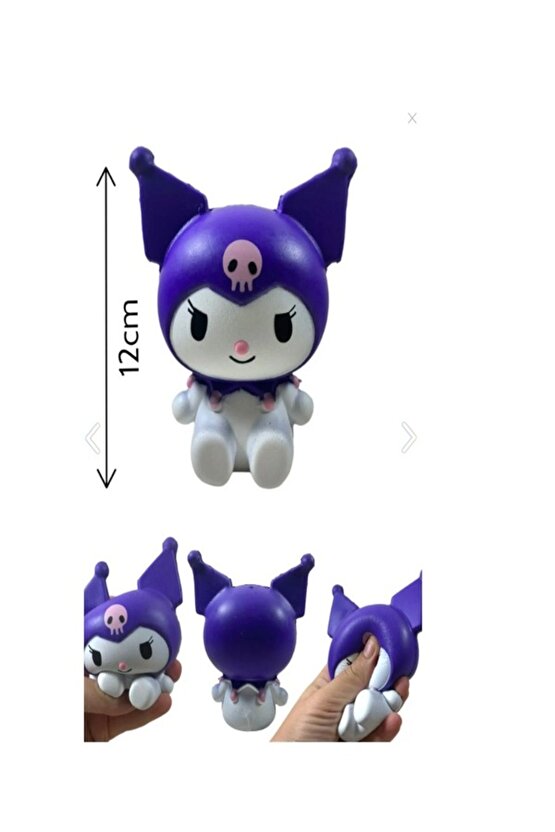 Büyük Boy Sık Bırak 12cm Kuromi Sukuşi Mor Kuromi Sukuşi Kromi Squishy