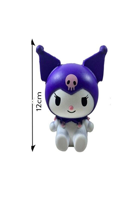 Büyük Boy Sık Bırak 12cm Kuromi Sukuşi Mor Kuromi Sukuşi Kromi Squishy