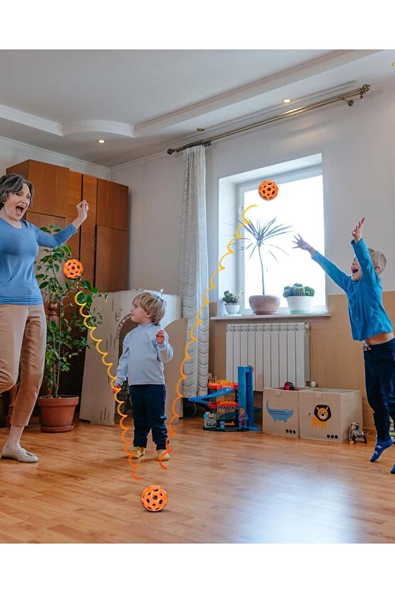 Ay Şeklinde Yükseğe Zıplayan Işıklı Top Süper Uzay Topu Stres Topu Bouncer Ball 1 Adet