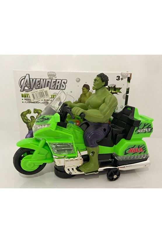 Avengers Motorlu Oyuncak Hulk Işıklı Ve Sesli