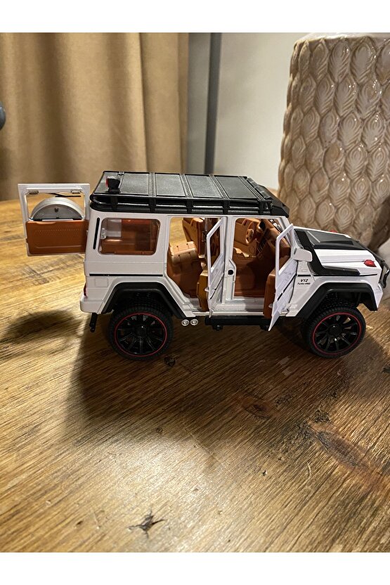 G65 METAL 1:24 6 KAPI ACILIR METAL SESLİ IŞIKLI ÇEK BIRAK MODEL KOLEKSİYON ARABASI