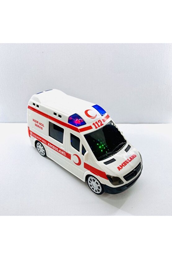 Ambulans Işıklı Pilli Müzikli