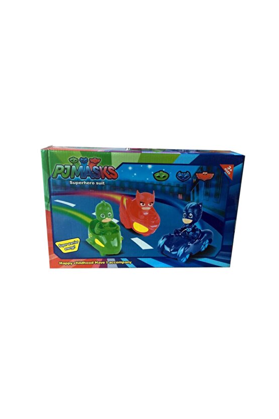 Oyuncak Pijamaskeliler 3 Arabalı Ve 4 Aksesuarlı Set Oyuncak Pjmasks Figür Ve Arabaları Scntoys