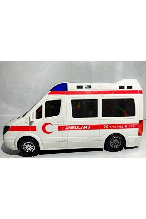 Pilli Ambulans Büyük Boy Sesli Işıklı Ambulans(benzer Ürün)