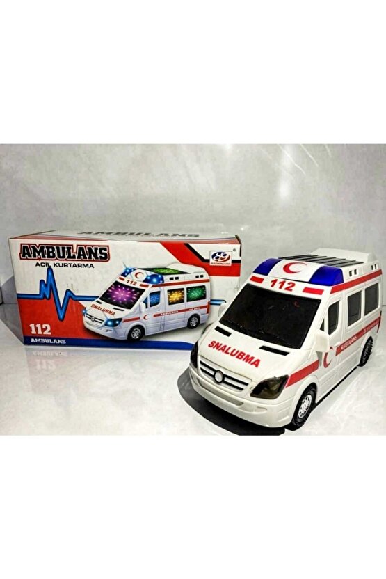 Pilli Ambulans Büyük Boy Sesli Işıklı Ambulans(benzer Ürün)