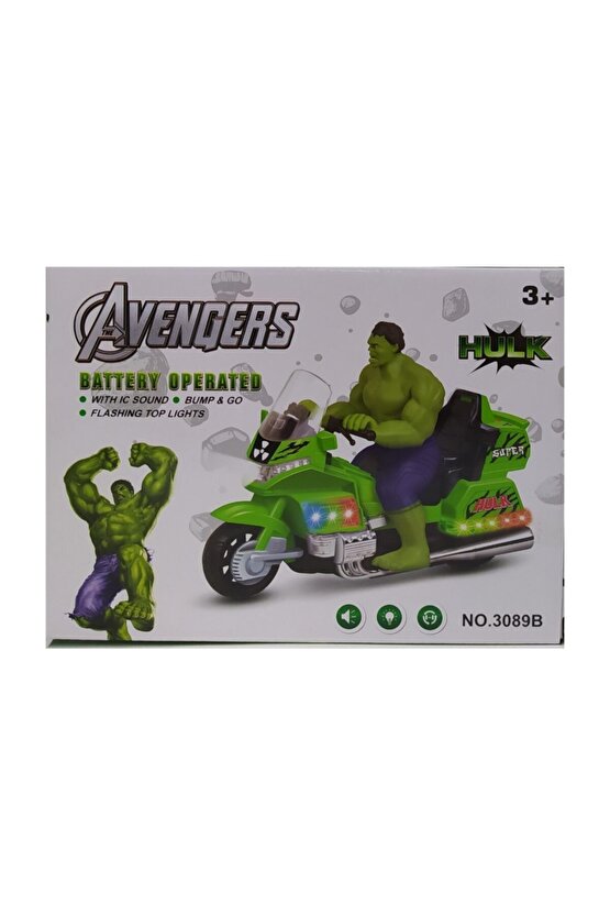 Pilli Hulk Motor Işıklı Sesli