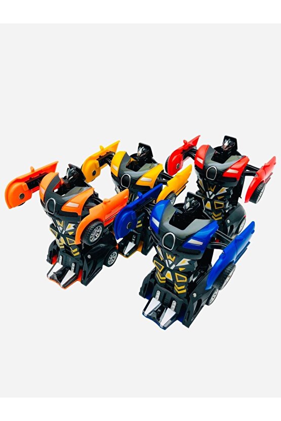 Robota Dönüşen Bugatti Transformers Araba 4lü Set