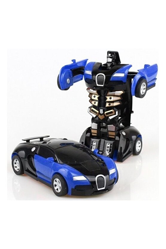 Transformers Robot Çek Bırak 1:32 Kendinden Robota Dönüşebilen Araba Bugatti