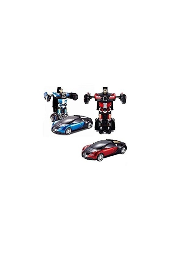 Transformers Robot Çek Bırak 1:32 Kendinden Robota Dönüşebilen Araba Bugatti