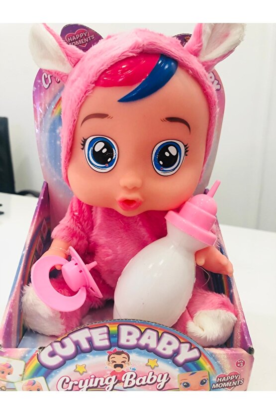 Cry Babies Ağlayan Bebek Yeni Model Büyük Boy 30 Cm