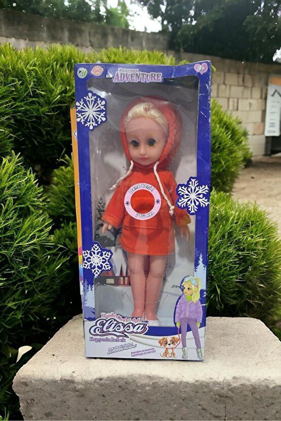 Büyük Boy Elissa Kapşonlu Bebek 42cm Konuşan Et Bebeğim Moda Bebek