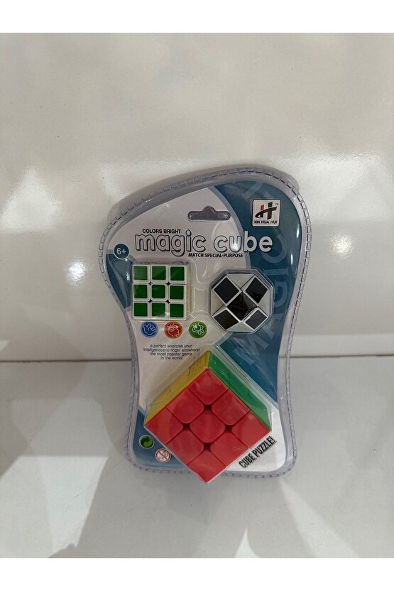 Zeka Küpü 3 Lü Küp - Magic Cube - Sabır Küpü - Zekanı Göster SERİ DÖNER