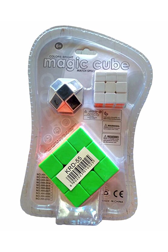 Şekilden Şekile Giren Sihirli Yılan Zeka Küpü Snake Magic Cube 3 Lü Set