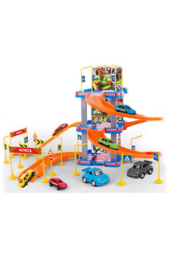 Günün Fırsatı Parking Garage Play Set 3 Katlı Oyuncak Otopark Garaj Seti 2 Araç Dahil Aksesuarlı