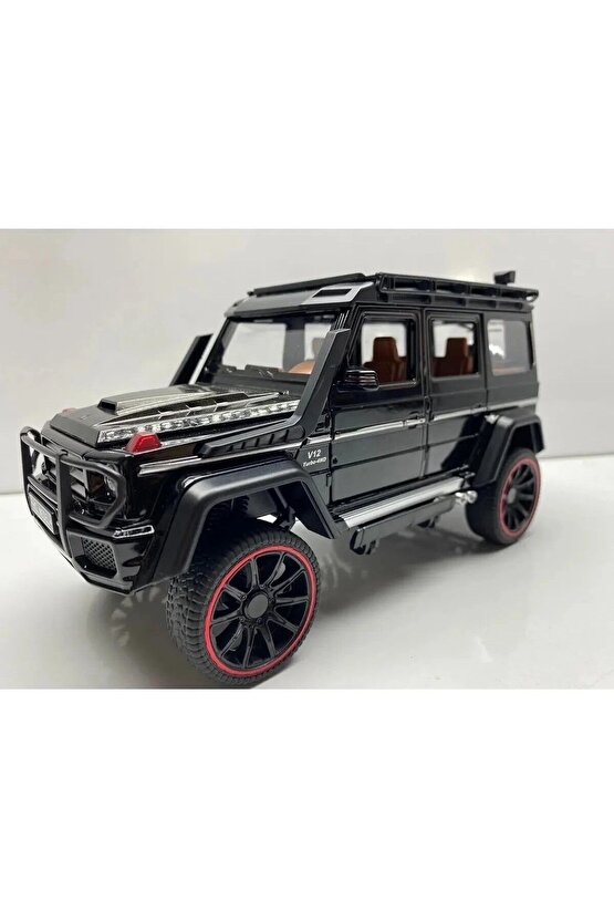 Mercedes G Jip Diecast Metal Model Oyuncak Araba 23 Cm Sesli Işıklı Kaput Bagaj Kapılar Açılabilen