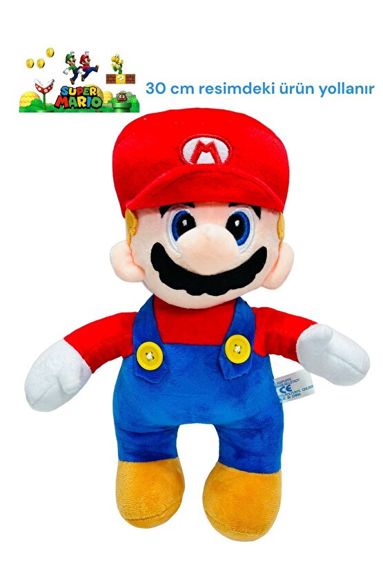 süper mario peluş oyuncak  30 cm