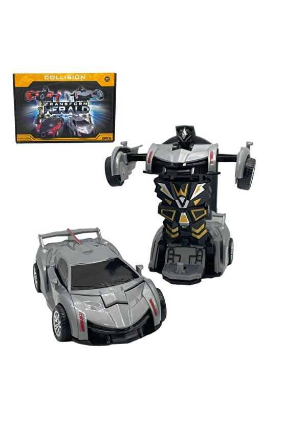 Transformers Robot 1:32 Kendinden Robota Dönüşebilen Araba - Çek Bırak Robota Dönüşen Araba