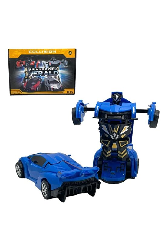 Transformers Robot 1:32 Kendinden Robota Dönüşebilen Araba - Çek Bırak Robota Dönüşen Araba