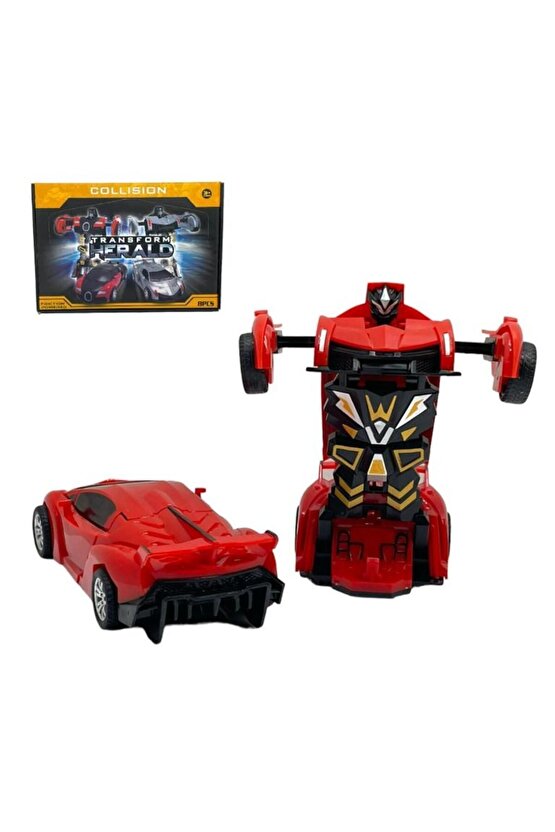 Transformers Robot 1:32 Kendinden Robota Dönüşebilen Araba - Çek Bırak Robota Dönüşen Araba