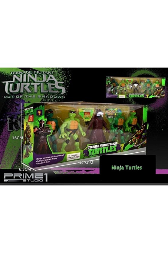 Ninja Kaplumbağalar Ninja Turtles 5 Li Figür Oyuncak