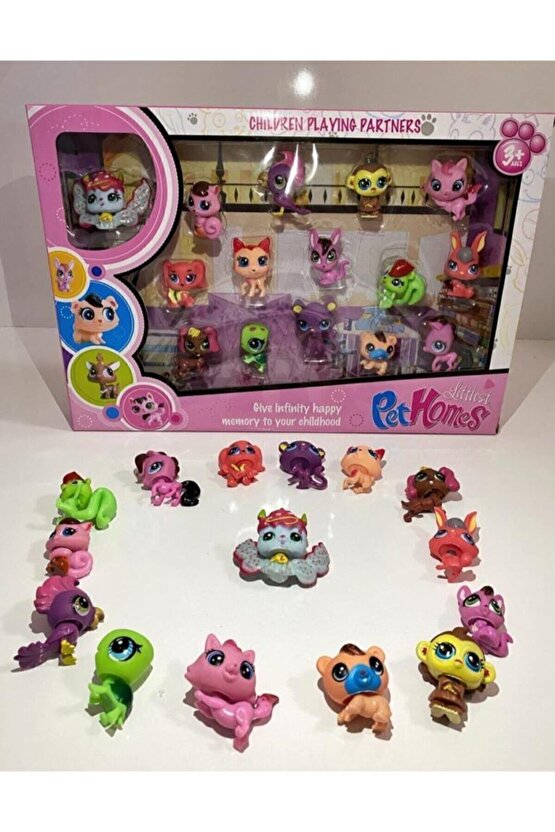 Minişler Ailesi 15 Parça Minişler - Littlest Pet Homes Minişler - Petshops Ailesi