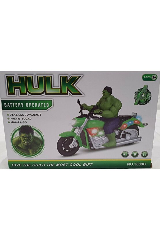 Motorsikletli Hulk Işıklı Sesli Hareketli