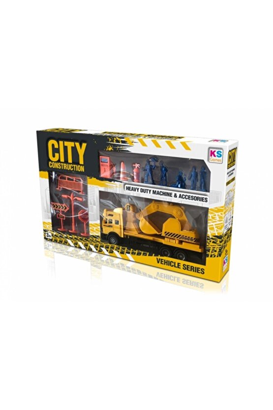 City Construction Excavator Oyuncak Kepçe