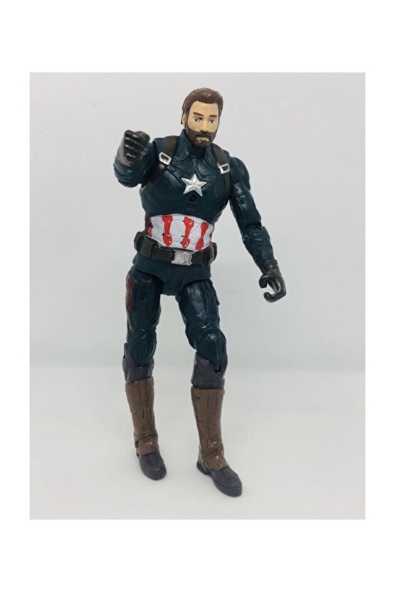 Orta Boy 17 Cm Işıklı Hareketli Avengers Yenilmezler Oyuncak Captainamerica Karakter Figür