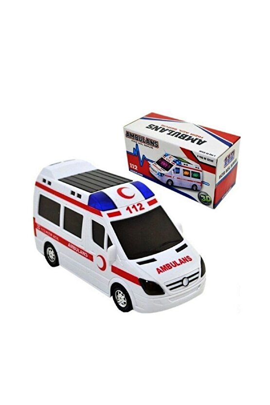 Oyuncak Ambulans Işıklı Sesli Yürüyen