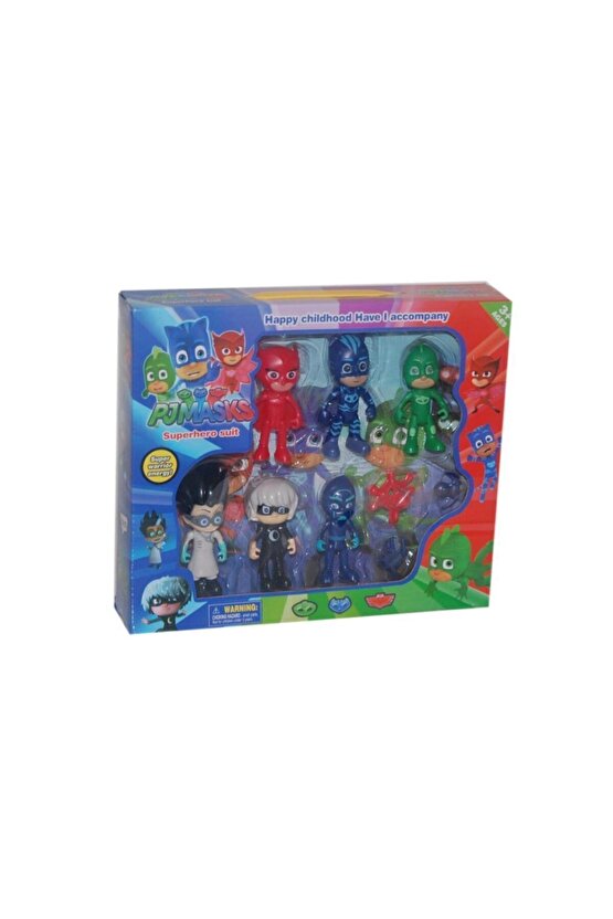 3366 Pjmasks Pijimaskeliler Aksiyon Figür Oyuncak Seti Altılı