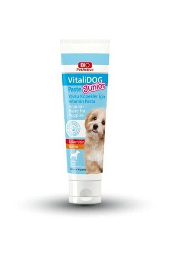 Bio Pet Active Vitalidog Junior L-karnitin Ve Biotin Yavru Köpek Macunu 100ml